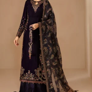 EMBROIDERED VELVET FORMAL VF-2027