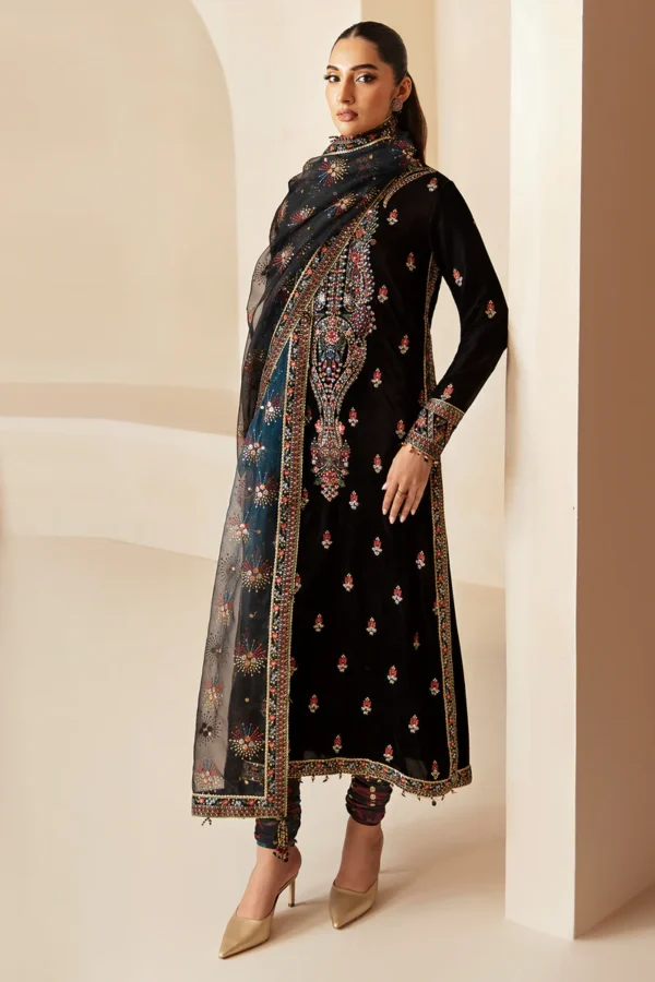 EMBROIDERED VELVET FORMAL VF-2028 - Image 2
