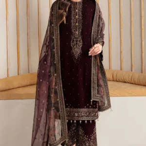 EMBROIDERED VELVET FORMAL VF-2012