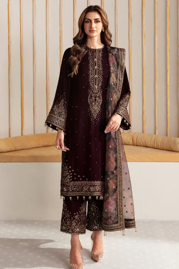 EMBROIDERED VELVET FORMAL VF-2012 - Image 2
