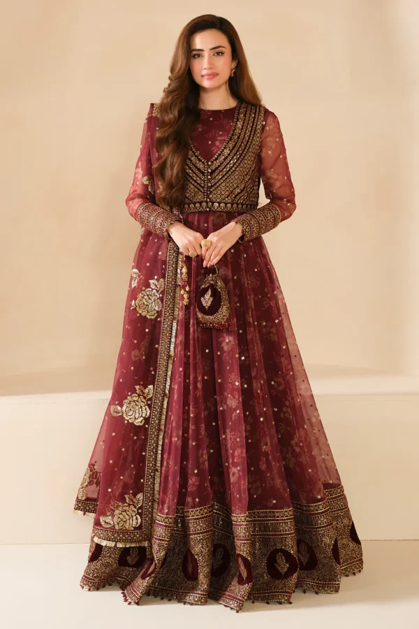 EMBROIDERED VELVET FORMAL VF-2033