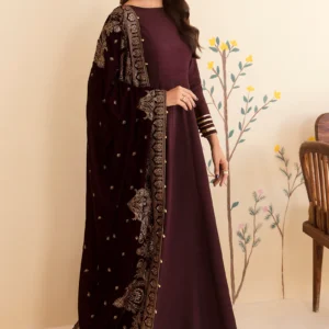 EMBROIDERED VELVET FORMAL VF-2041