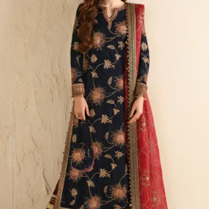 EMBROIDERED VELVET FORMAL VF-2040